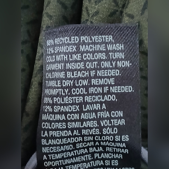 Men's All In Motion Green Athletic X Print Shorts - Picture 5 of 5